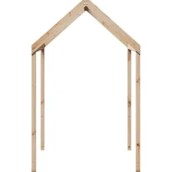 vidaXL Dach für Kinderbett 207x95,5x159 cm Massivholz Kiefer