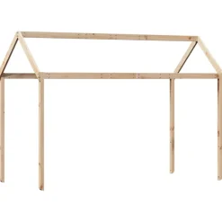 vidaXL Dach für Kinderbett 207x95,5x159 cm Massivholz Kiefer