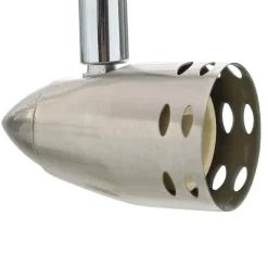 vidaXL Deckenstrahler mit Strahlern Nickel 61 x 10 x 12,5 cm Metall