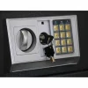 vidaXL Digitaler Safe mit Schloss Dunkelgrau 31 x 20 x 20 cm Stahl