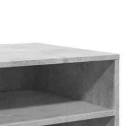 vidaXL Druckerständer mit Rollen Betongrau 60x50x67 cm