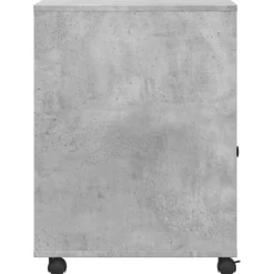 vidaXL Druckerständer mit Rollen Betongrau 60x50x67 cm