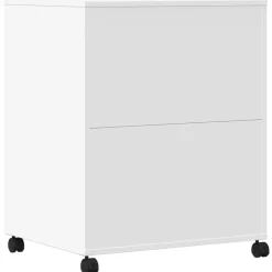vidaXL Druckerständer mit Rollen Weiß 60x48x74 cm