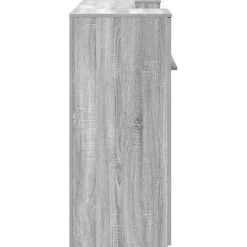 vidaXL Empfangstheke Grau Sonoma 200x50x103,5 cm Holzwerkstoff