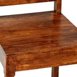 vidaXL Esszimmerstühle 2 Stk. Massivholz mit Honigfarbenem Finish