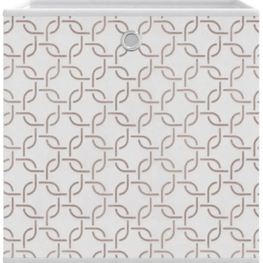 vidaXL Faltboxen 10 Stk. Creme 32x32x32 cm Vlies