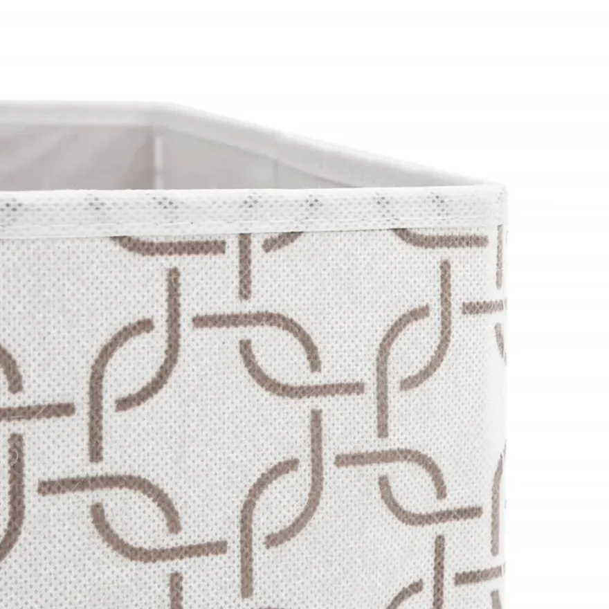 vidaXL Faltboxen 10 Stk. Creme 32x32x32 cm Vlies