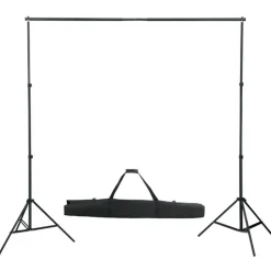 vidaXL Fotostudio-Set mit Leuchten, Schirmen, Hintergrund, Reflektor