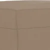 vidaXL Fußhocker Cappuccino-Braun 70x55x41 cm Kunstleder