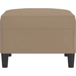 vidaXL Fußhocker Cappuccino-Braun 70x55x41 cm Kunstleder