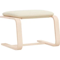 vidaXL Fußhocker Creme 51x41x40 cm Stoff
