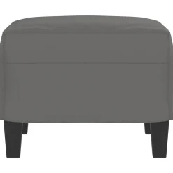 vidaXL Fußhocker Dunkelgrau 60x50x41 cm Mikrofasergewebe