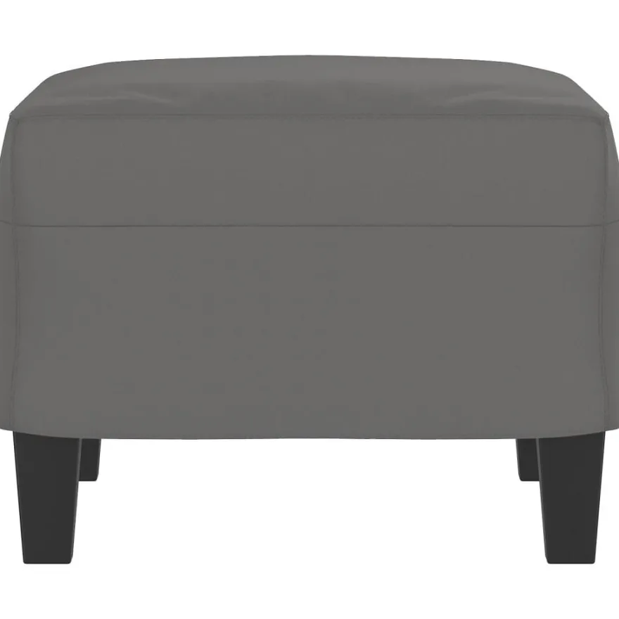 vidaXL Fußhocker Dunkelgrau 60x50x41 cm Mikrofasergewebe