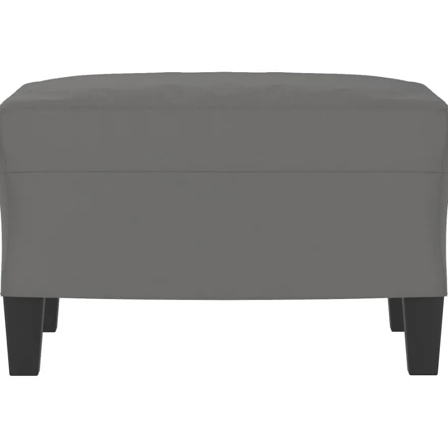 vidaXL Fußhocker Dunkelgrau 60x50x41 cm Mikrofasergewebe