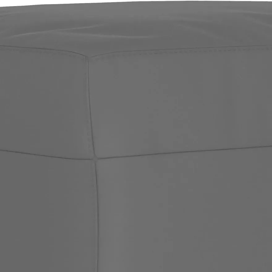 vidaXL Fußhocker Dunkelgrau 60x50x41 cm Mikrofasergewebe
