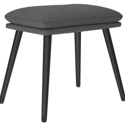 vidaXL Fußhocker Dunkelgrau 45x29,5x35 cm Stoff