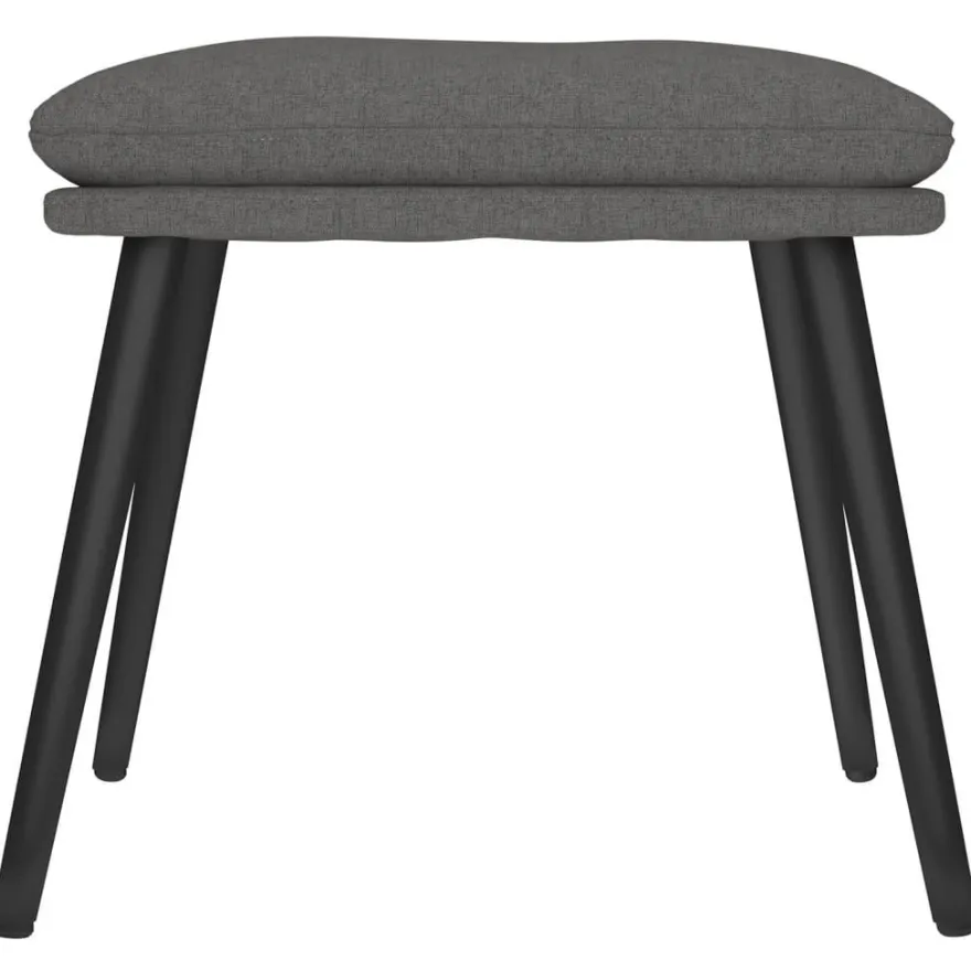 vidaXL Fußhocker Dunkelgrau 45x29,5x35 cm Stoff