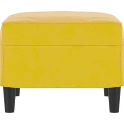 vidaXL Fußhocker Gelb 60x50x41 cm Samt