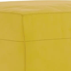 vidaXL Fußhocker Gelb 60x50x41 cm Samt