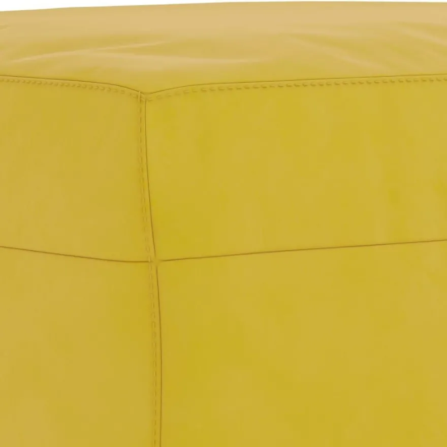 vidaXL Fußhocker Gelb 60x50x41 cm Samt