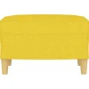 vidaXL Fußhocker Hellgelb 60x50x41 cm Stoff