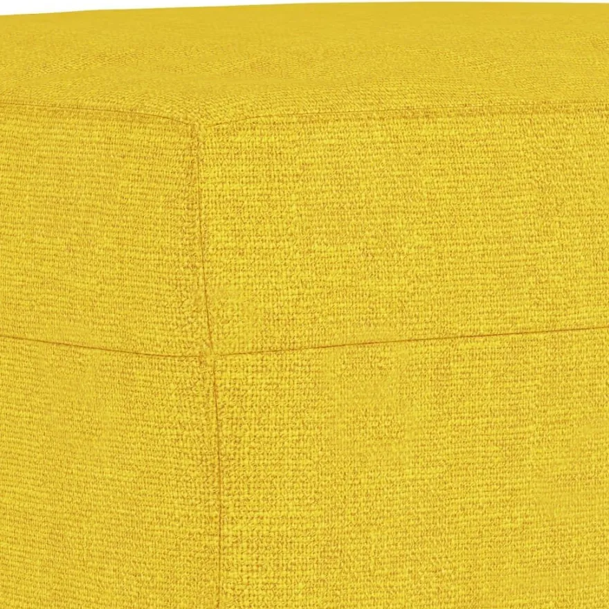 vidaXL Fußhocker Hellgelb 60x50x41 cm Stoff