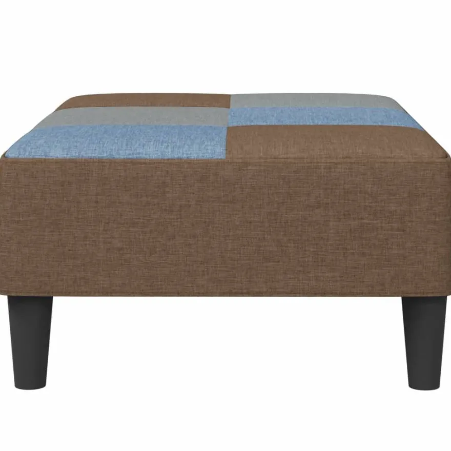 vidaXL Fußhocker Patchwork 77x55x31 cm Stoff