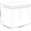 vidaXL Fußhocker Senfgelb 45x29,5x35 cm Stoff