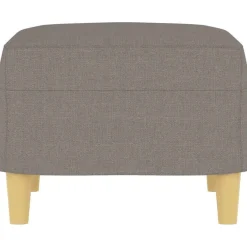 vidaXL Fußhocker Taupe 60x50x41 cm Stoff