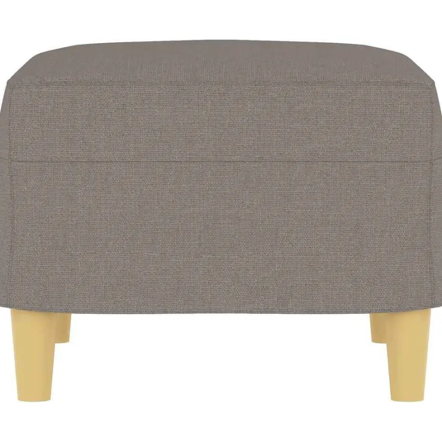 vidaXL Fußhocker Taupe 60x50x41 cm Stoff