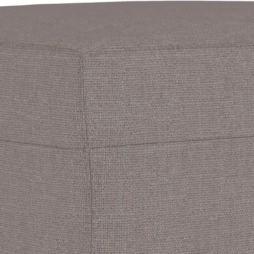 vidaXL Fußhocker Taupe 60x50x41 cm Stoff