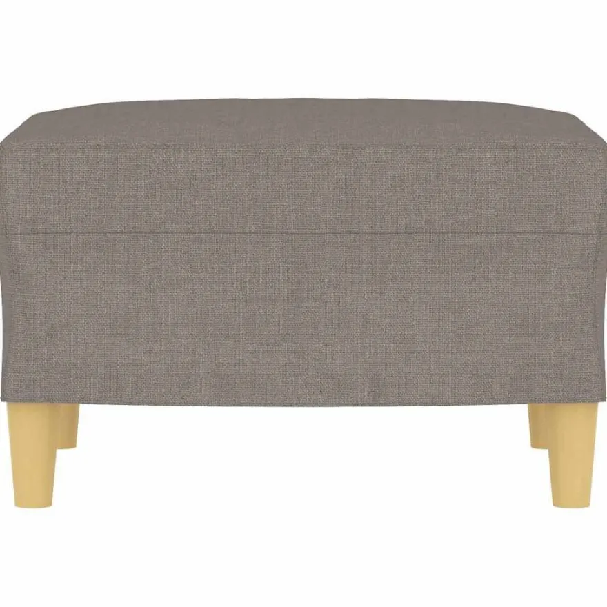 vidaXL Fußhocker Taupe 60x50x41 cm Stoff
