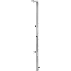 vidaXL Gartendusche 220 cm Edelstahl