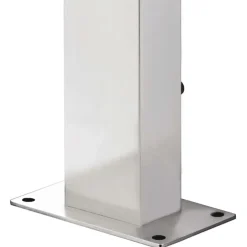 vidaXL Gartendusche mit Grauer Bodenplatte 225 cm Edelstahl