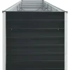 vidaXL Garten-Hochbeet Verzinkter Stahl 400x80x77 cm Anthrazit