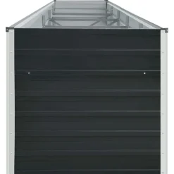 vidaXL Garten-Hochbeet Verzinkter Stahl 400x80x77 cm Anthrazit