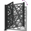 vidaXL Gartentor Schwarz 105x106 cm Stahl Lichtdesign