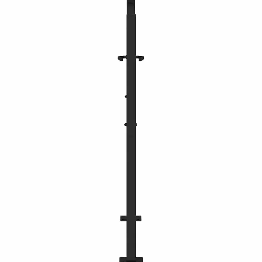vidaXL Gartentor Schwarz 105x106 cm Stahl Lichtdesign