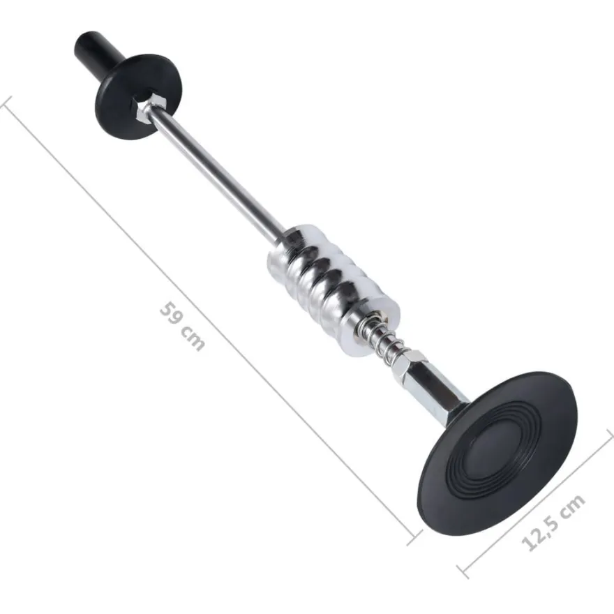 vidaXL Gleithammer mit Saugnapf 59 cm Kohlenstoffstahl
