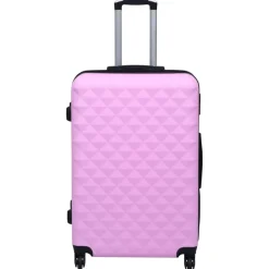 vidaXL Hartschalen-Trolley-Set 3 Stk. Rosa ABS