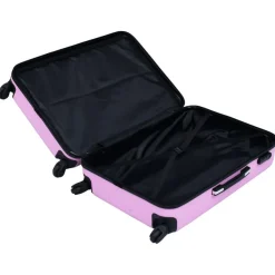 vidaXL Hartschalen-Trolley-Set 3 Stk. Rosa ABS