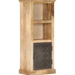 vidaXL Highboard mit Tür 45x32x110 cm Mango Massivholz
