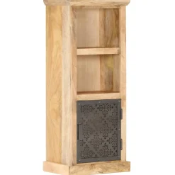 vidaXL Highboard mit Tür 45x32x110 cm Mango Massivholz
