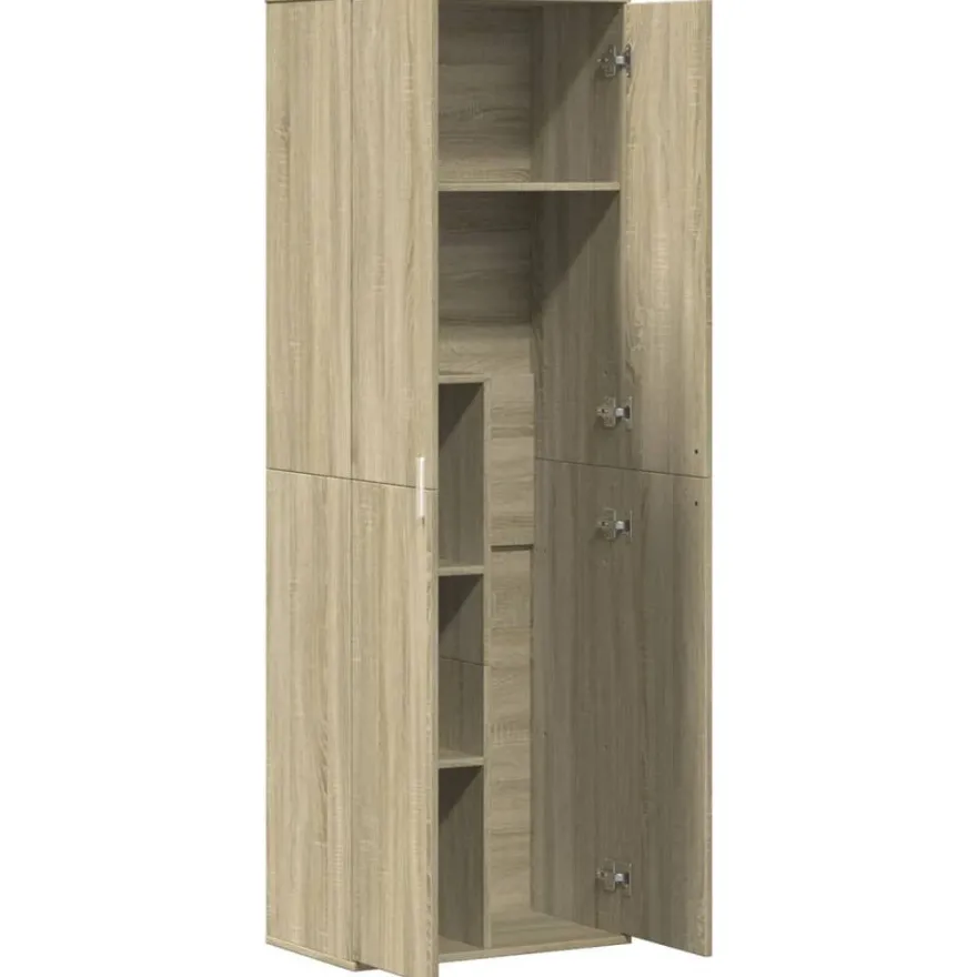 vidaXL Highboard Sonoma-Eiche 60x35x180 cm Holzwerkstoff