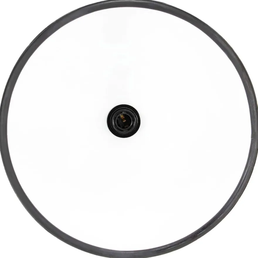 vidaXL Hängelampe Industriestil 25 W Schwarz Rund 40 cm E27