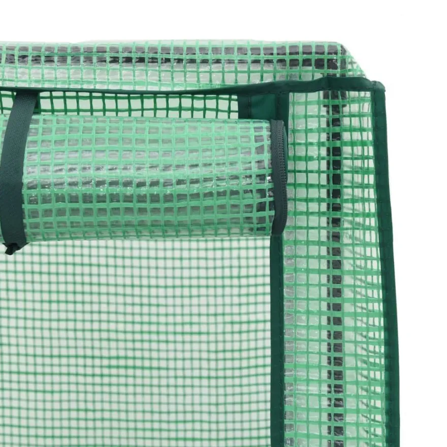 vidaXL Hochbeet mit Gewächshaus-Aufsatz Rattan-Optik 120x40x138 cm