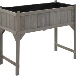 vidaXL Hochbeet mit Gewächshaus 110x54x120 cm Massivholz Tanne