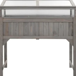 vidaXL Hochbeet mit Gewächshaus 110x54x120 cm Massivholz Tanne