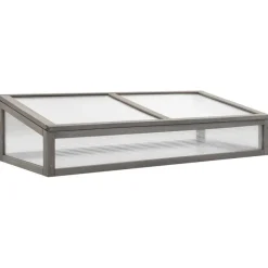 vidaXL Hochbeet mit Gewächshaus 110x54x120 cm Massivholz Tanne