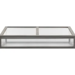 vidaXL Hochbeet mit Gewächshaus 110x54x120 cm Massivholz Tanne